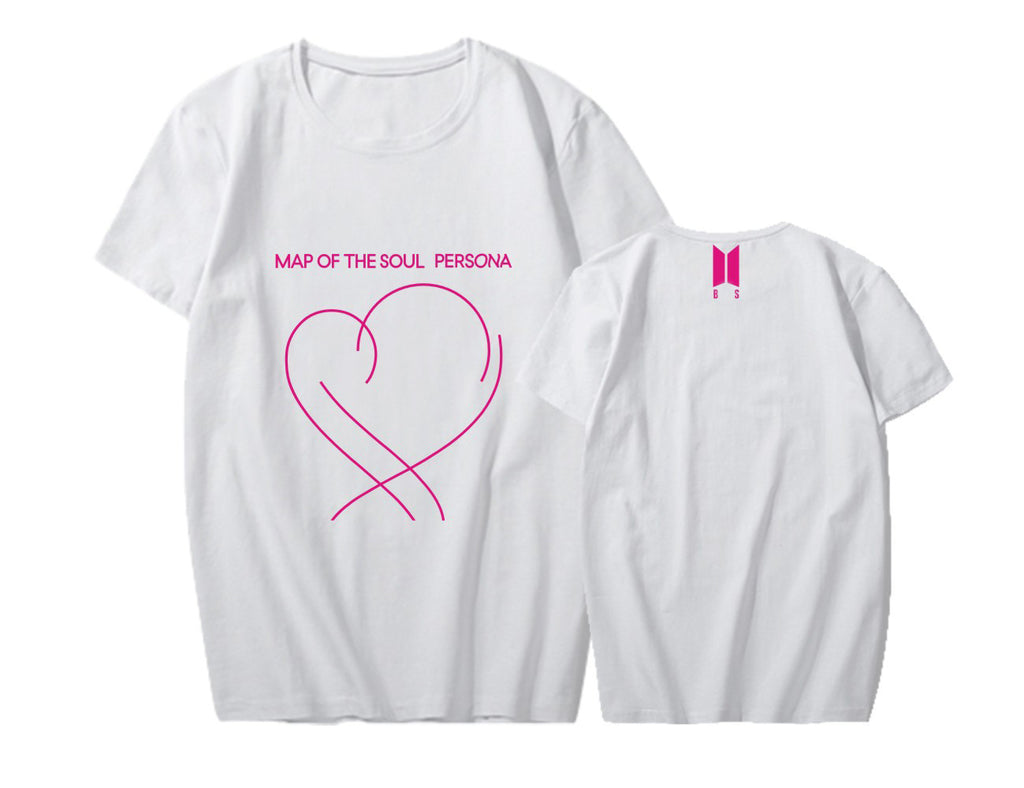 BTS Album MAP OF THE SOUL PERSONA Support The Same Short-Sleeved T-Shirt