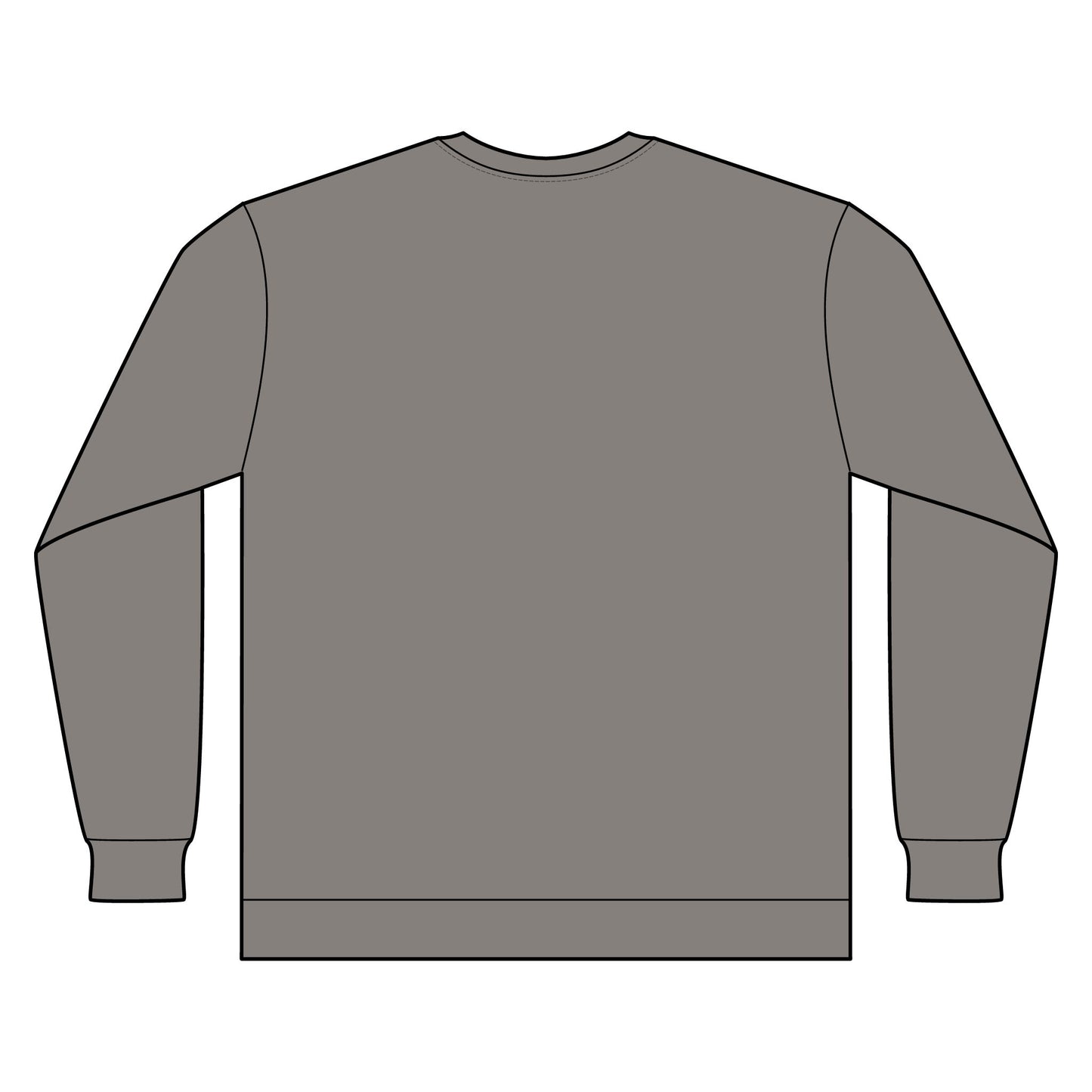 Artistic Fashion Sketch Long Sleeve Tee — Watercolor Figure Illustration