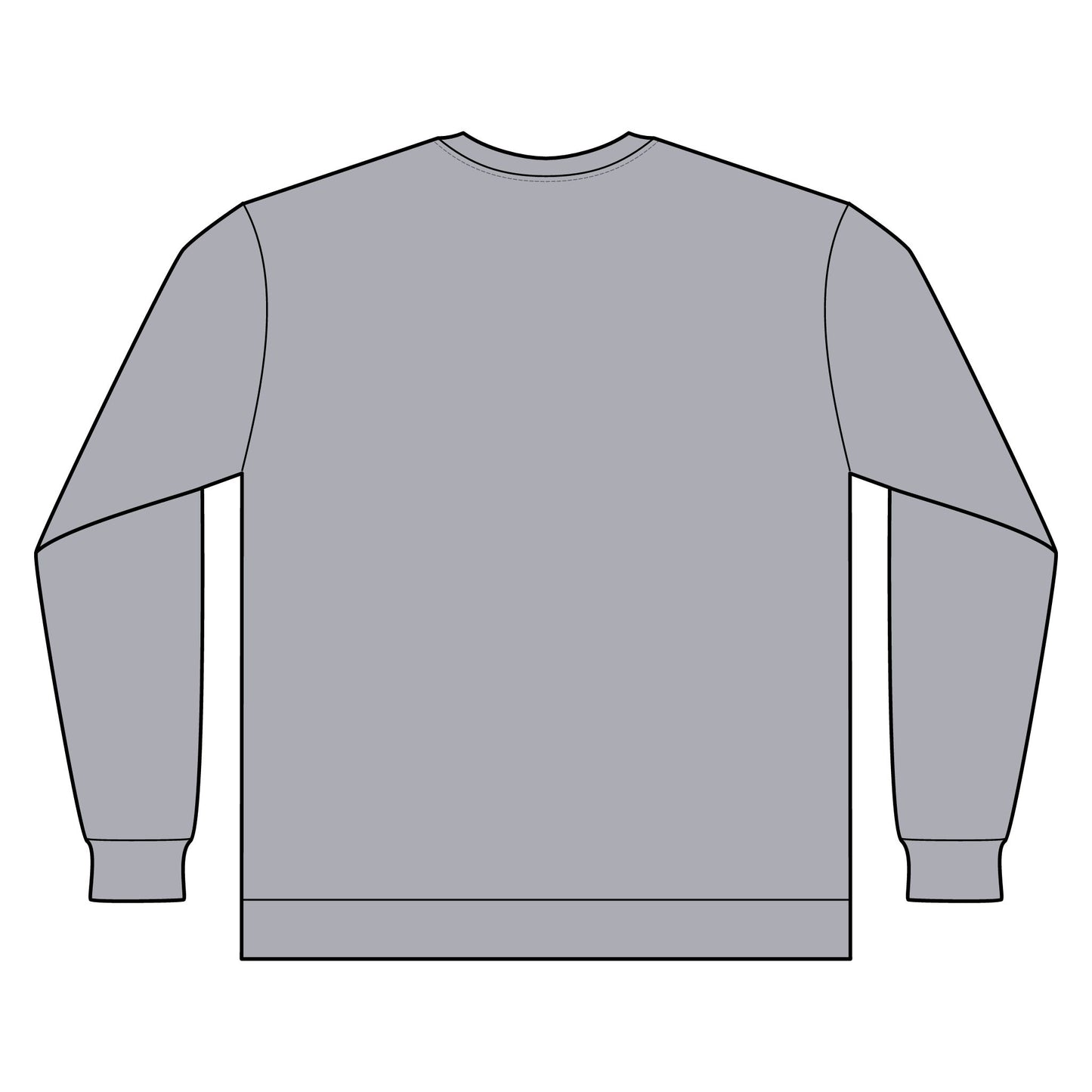 Artistic Fashion Sketch Long Sleeve Tee — Watercolor Figure Illustration