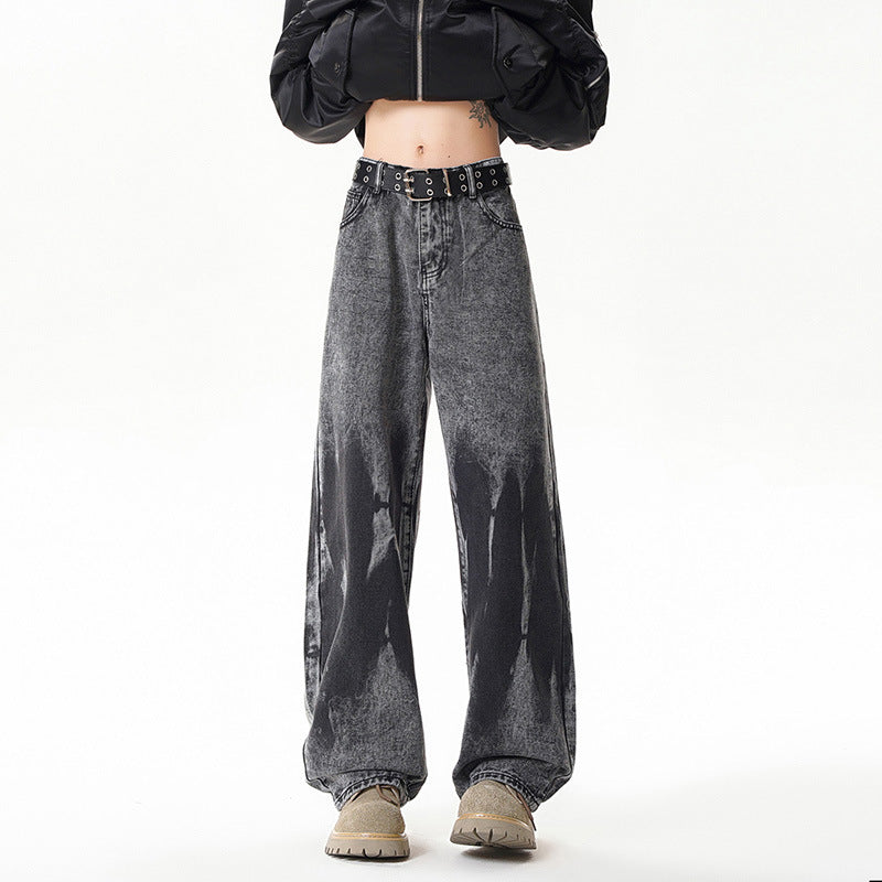 ] Pantalon en jean pour homme style urbain imprimé