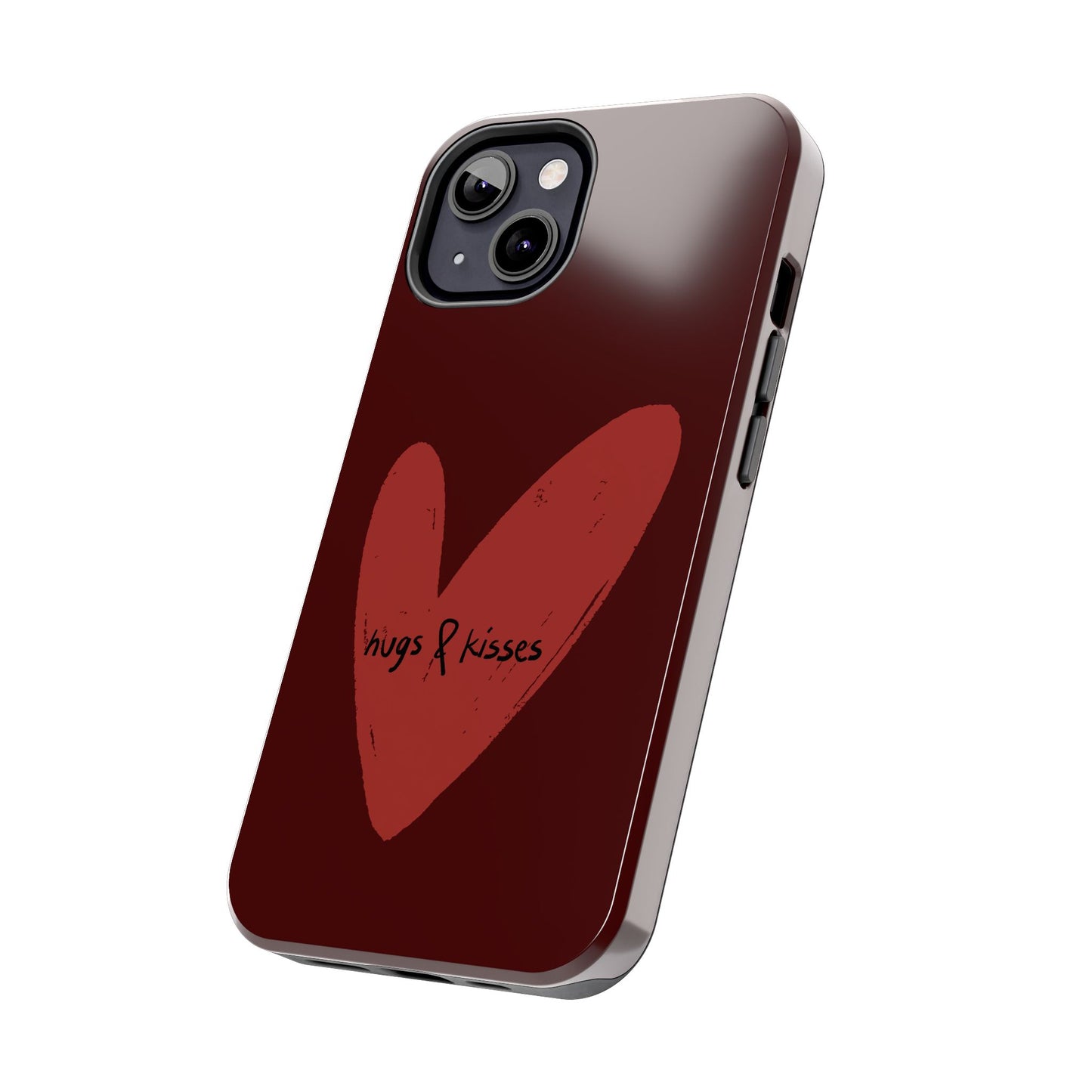 Hugs & Kisses Heart Tough Phone Case