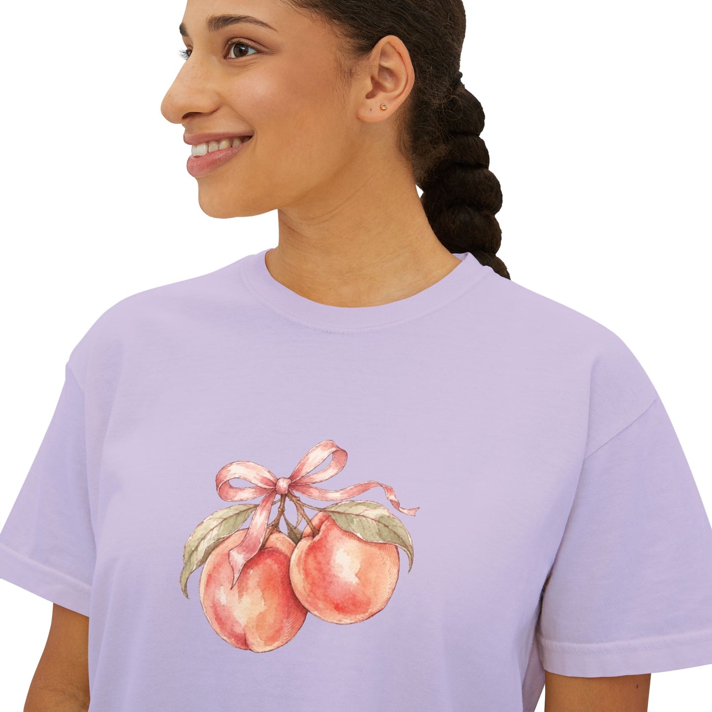 Halloween Pumpkin Ghost Floral Boxy Tee