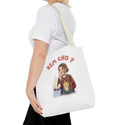 Tote Bag — 'Kem Cho?' Illustrative Gujarati Greeting Tote