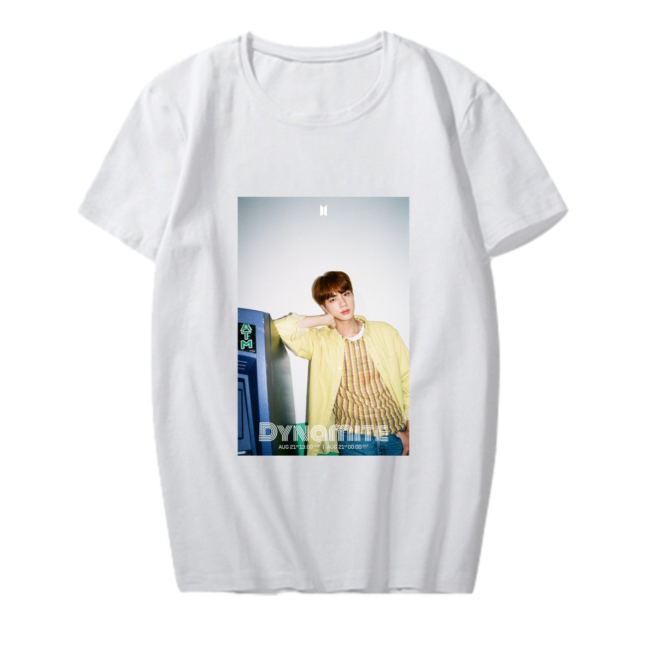 BTS New Album "Dynamite" Remix Teaser Photo Surrounding The Same Short-Sleeved T-Shirt for Women