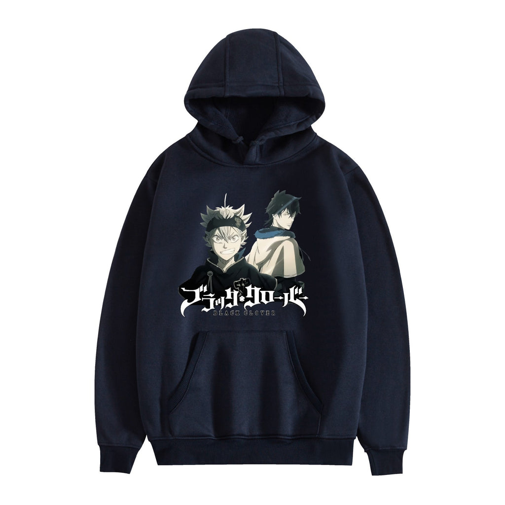 Black Clover Anime Cartoon Hooded Sweatshirt