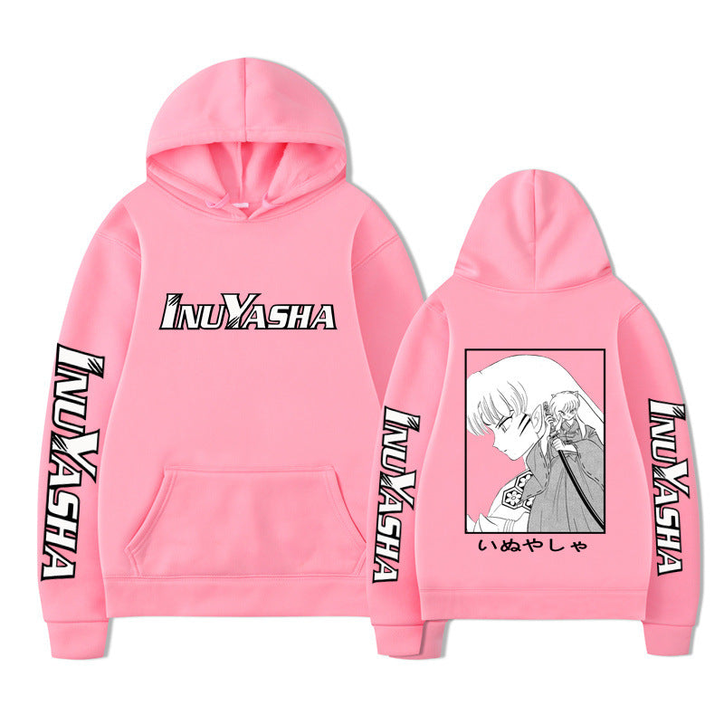 Hooded Sweatshirt with Anime Design, Casual and Creative Hoodie