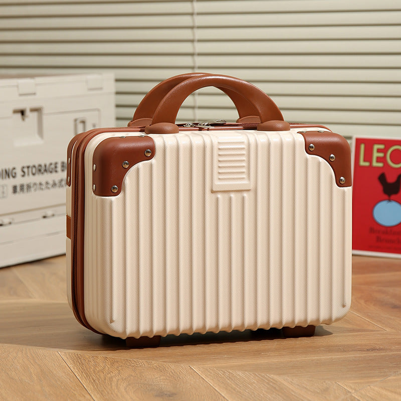 Vintage Luggage Mini Makeup Case 14-inch Small Box Gift Box 16-inch Carry-on Bag Storage