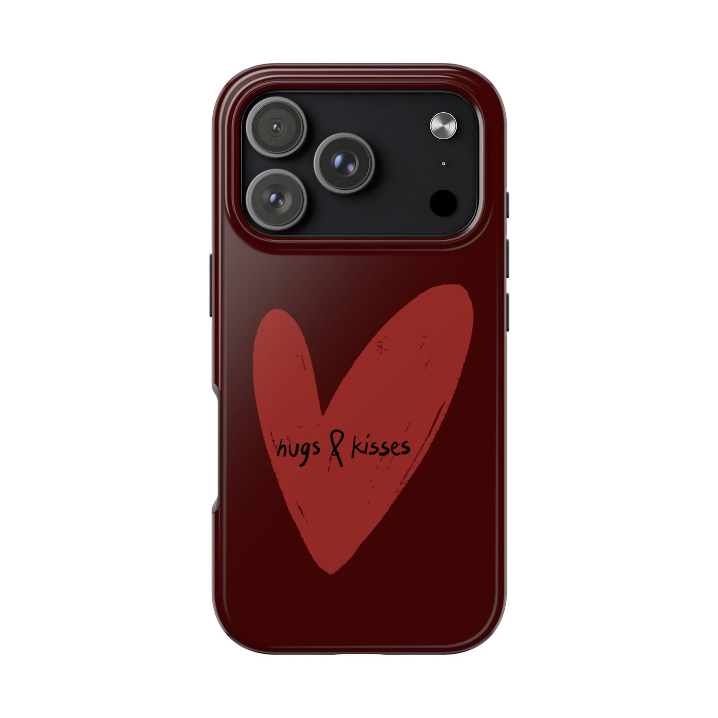 Hugs & Kisses Heart Tough Phone Case