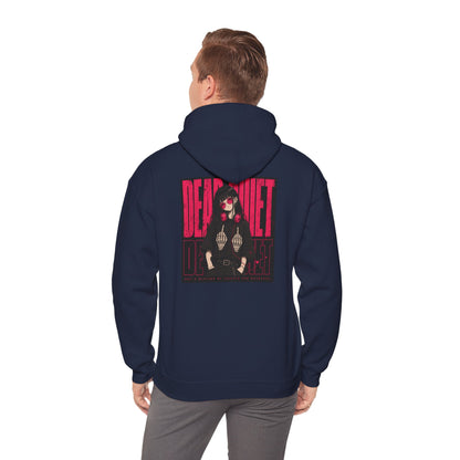 Darkwave Band Hoodie — 'Dead Quiet' Retro Goth Graphic Pullover