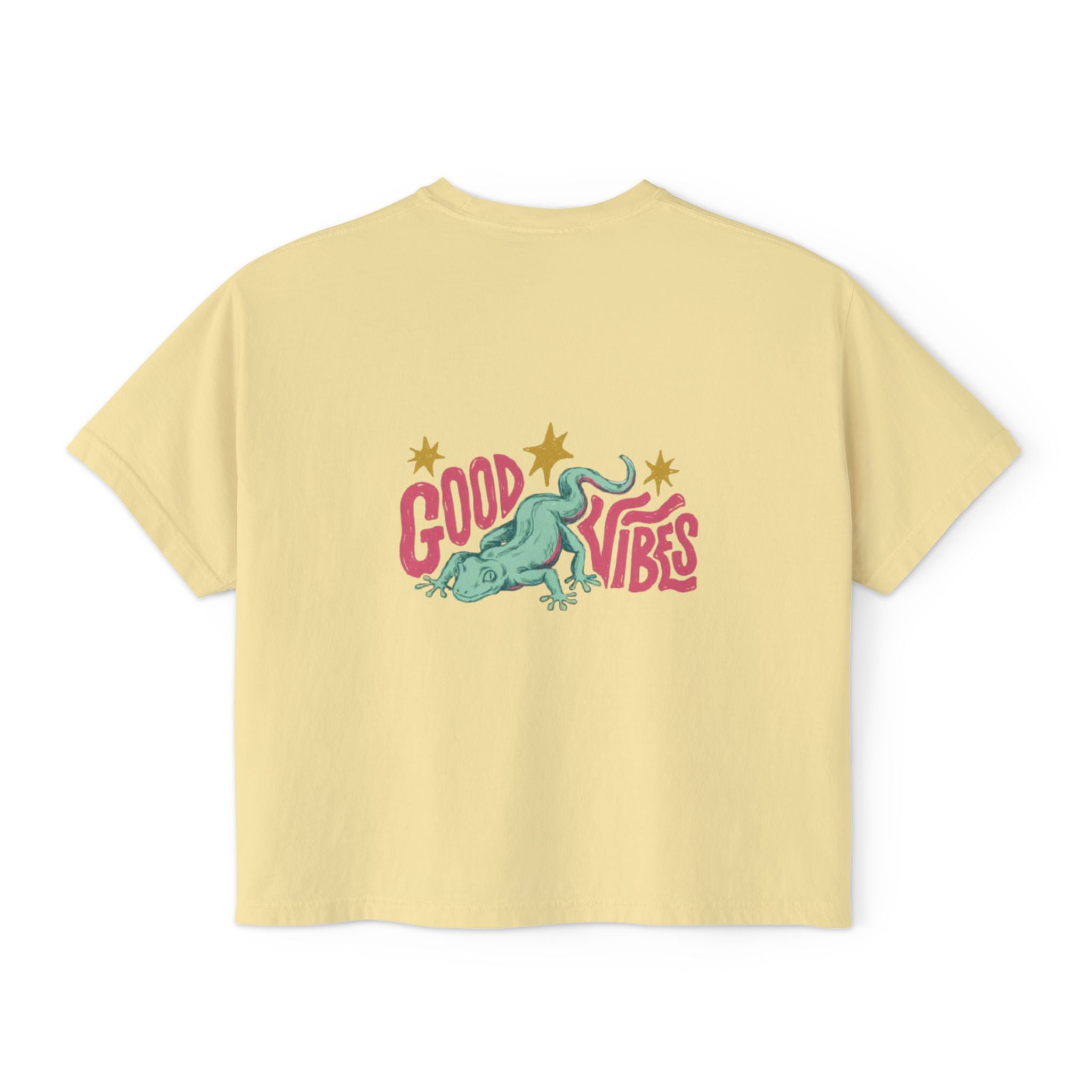 Halloween Pumpkin Ghost Floral Boxy Tee