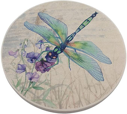 Hot selling circular ceramic meal mat, coaster printed with DIY pattern, heat insulation pad, anti slip pad