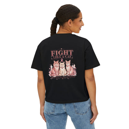 Halloween Pumpkin Ghost Floral Boxy Tee