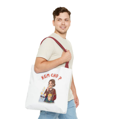 Tote Bag — 'Kem Cho?' Illustrative Gujarati Greeting Tote
