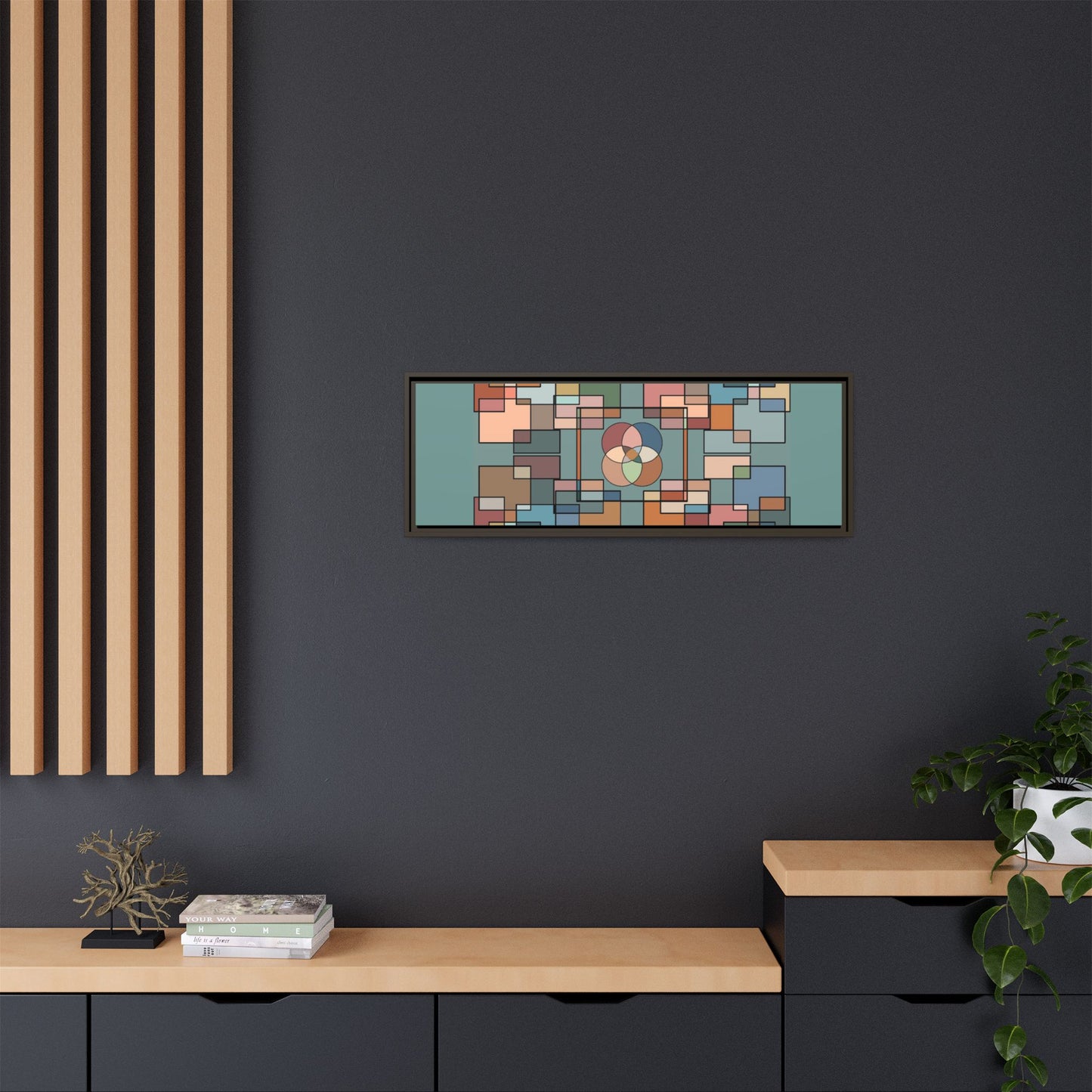 Matte Canvas, Framed (Multi-color)