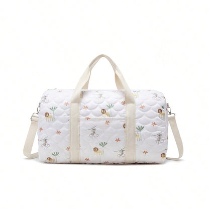 Embroidered Travel Bag Large Capacity Luggage Bag Lightweight Carry-on Handheld Shoulder Bag Boston Bag