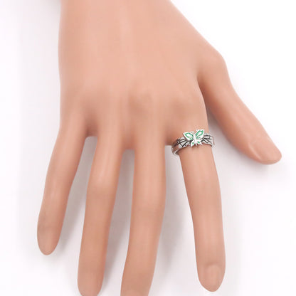 Bague JoJo's Bizarre Adventure Stone Ocean Ciel Papillon Xu Lun COS Bague Bijoux