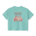 Halloween Pumpkin Ghost Floral Boxy Tee