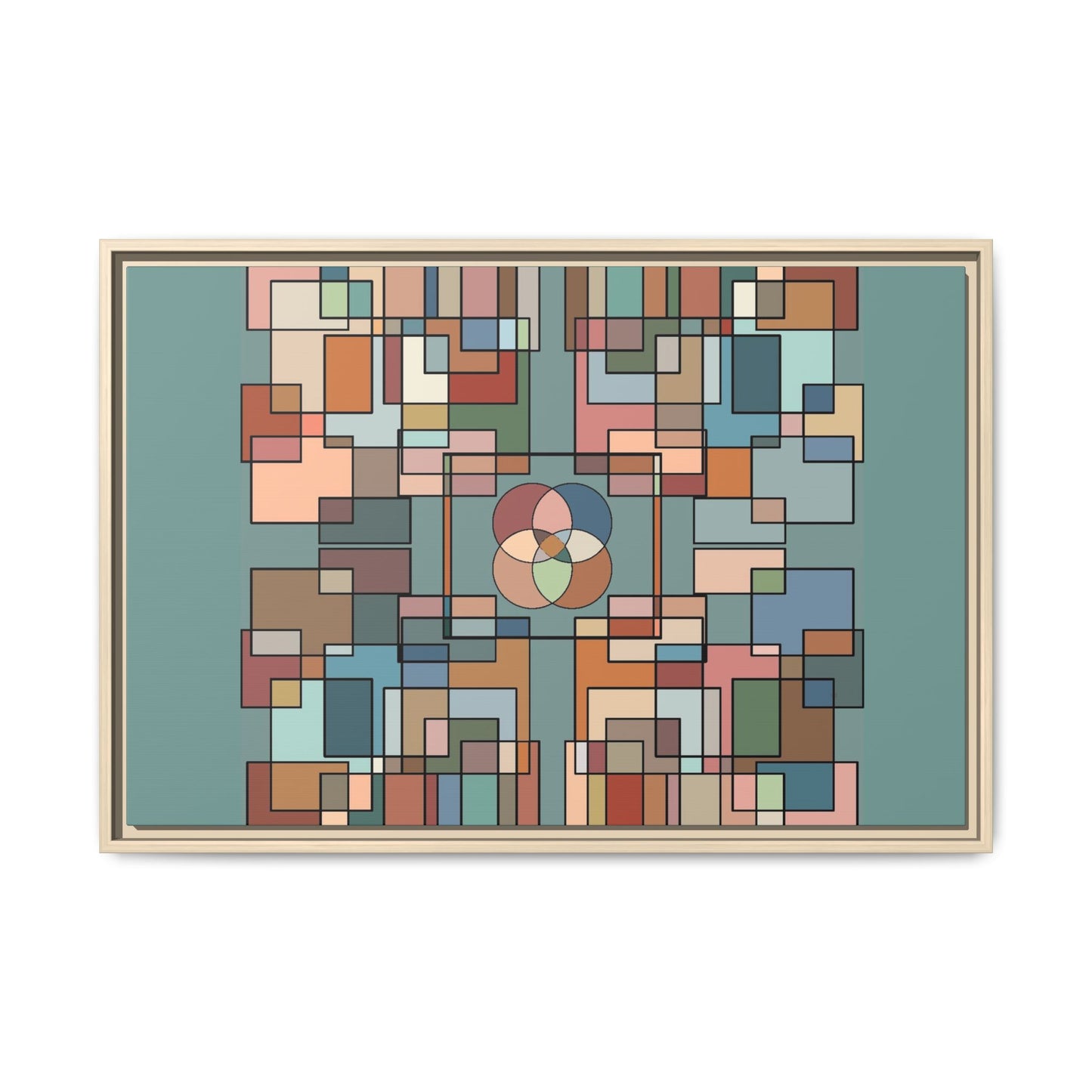 Matte Canvas, Framed (Multi-color)