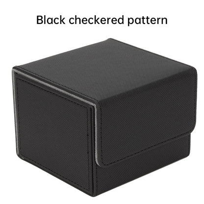 Magnetic Trading Card Storage Box - 100 Card Capacity (Sleeved), Waterproof & Stain Proof Collectors Case