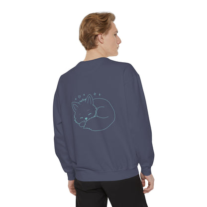 Stay Grounded Cute Cat  Sweatshirt — Women's Casual Crewneck