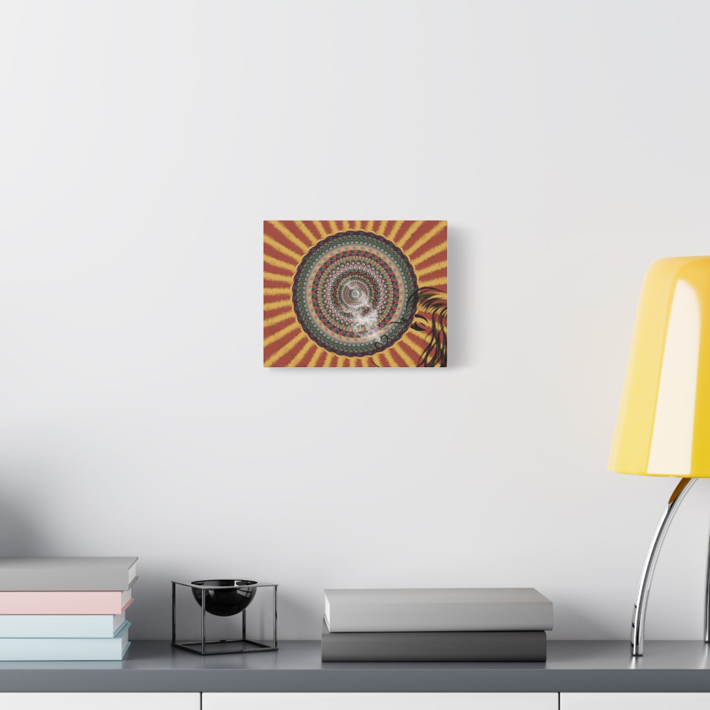 Psychedelic Mandala Burst Canvas | Matte Stretched Wall Art