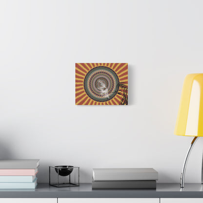 Psychedelic Mandala Burst Canvas | Matte Stretched Wall Art