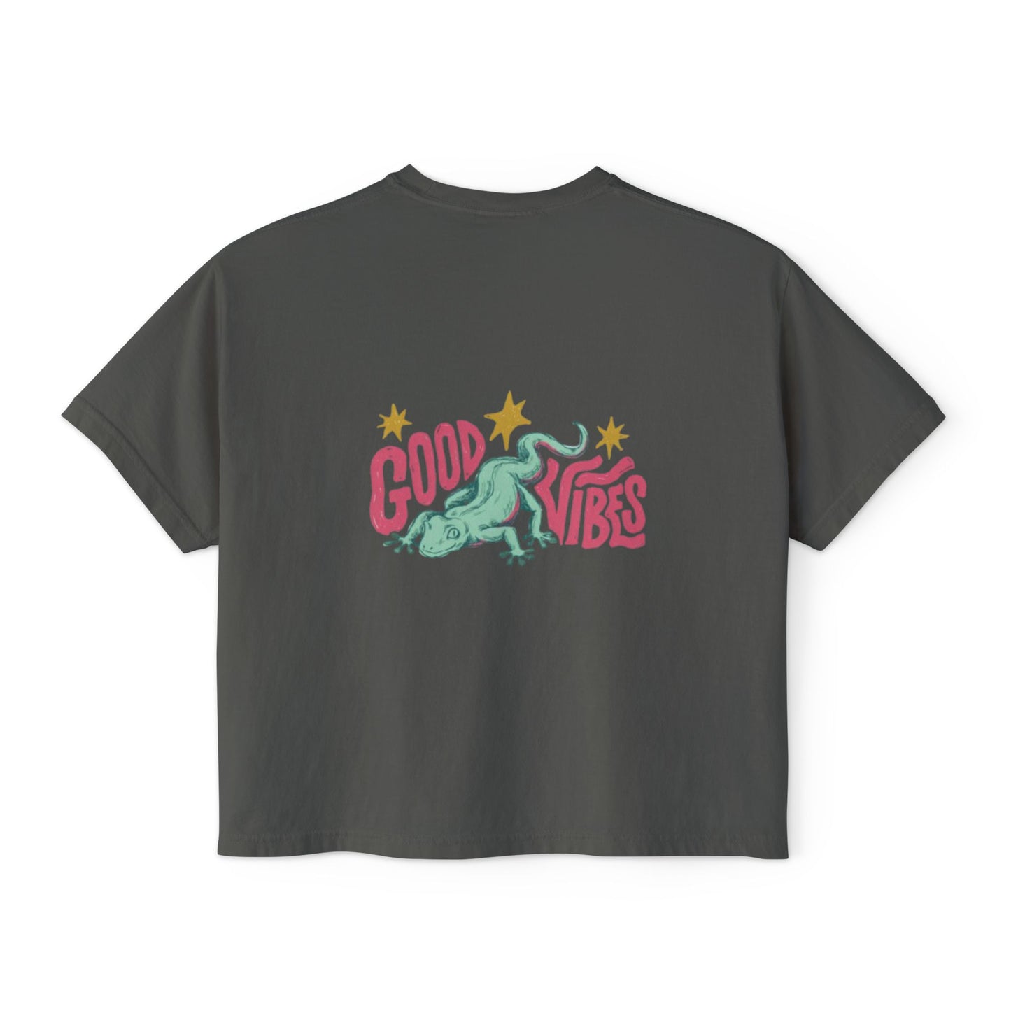 Halloween Pumpkin Ghost Floral Boxy Tee