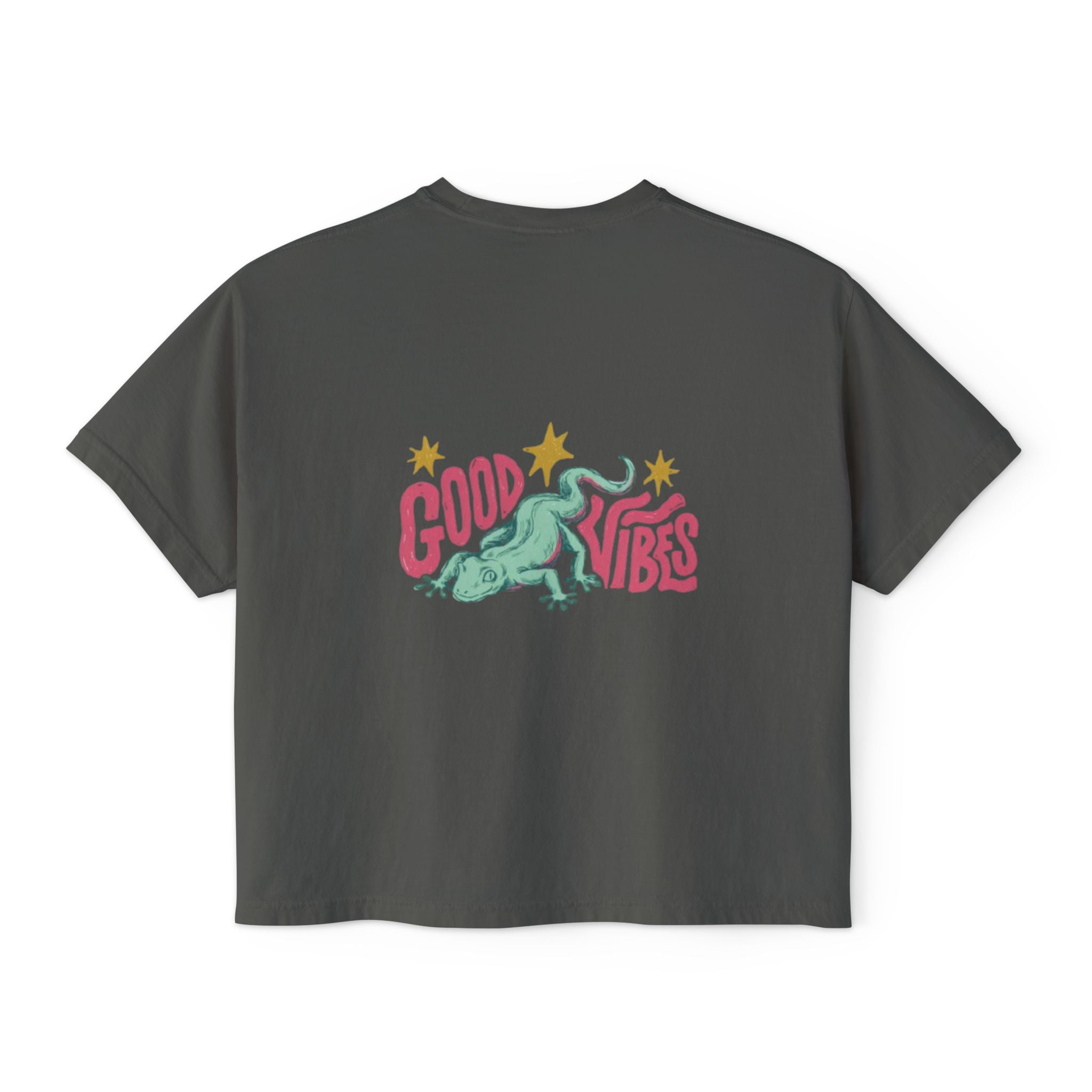 Halloween Pumpkin Ghost Floral Boxy Tee
