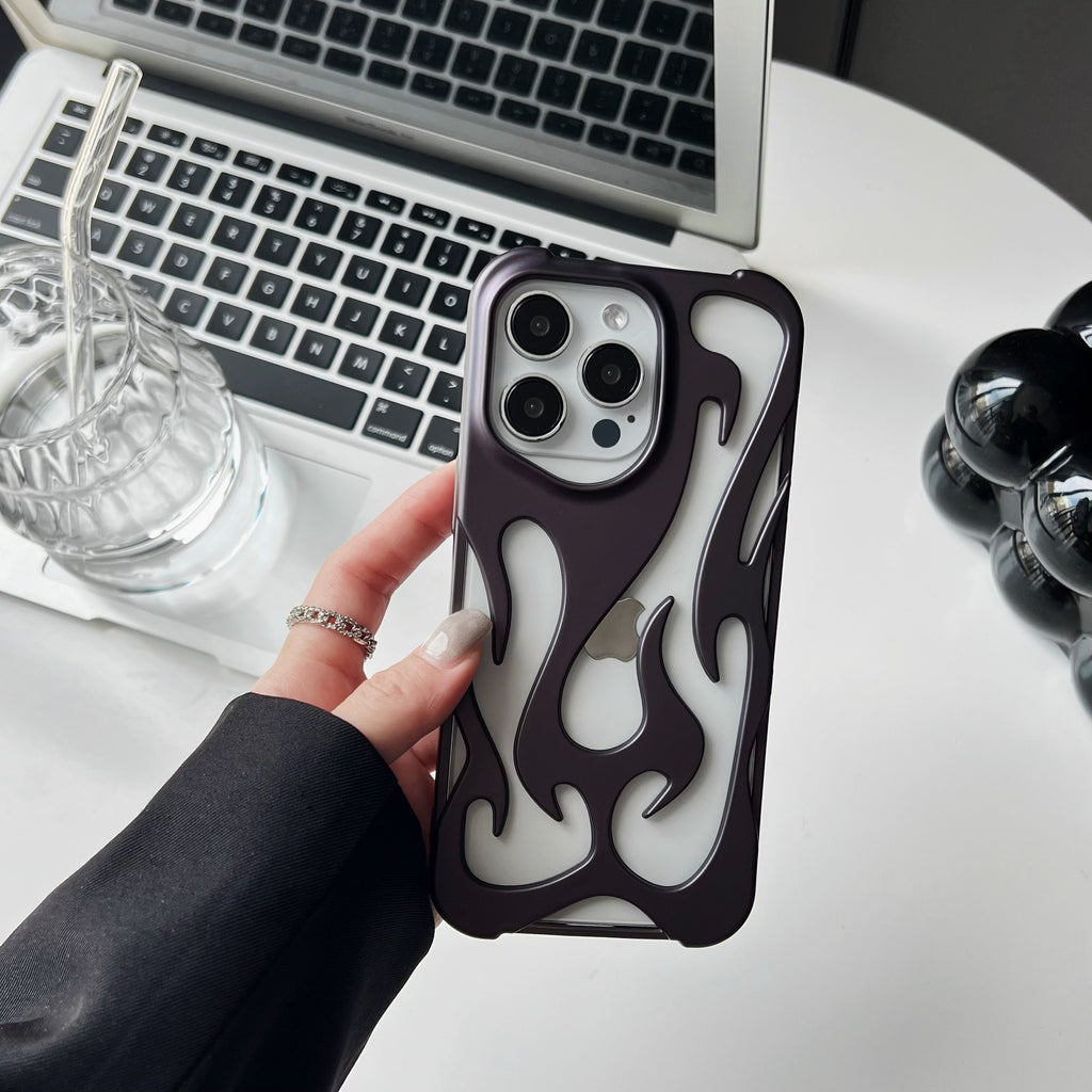 Dissipation thermique d'été ajourée adaptée à la coque de téléphone iPhone 16 Promax Coque de protection Apple 13 simple anti-chute