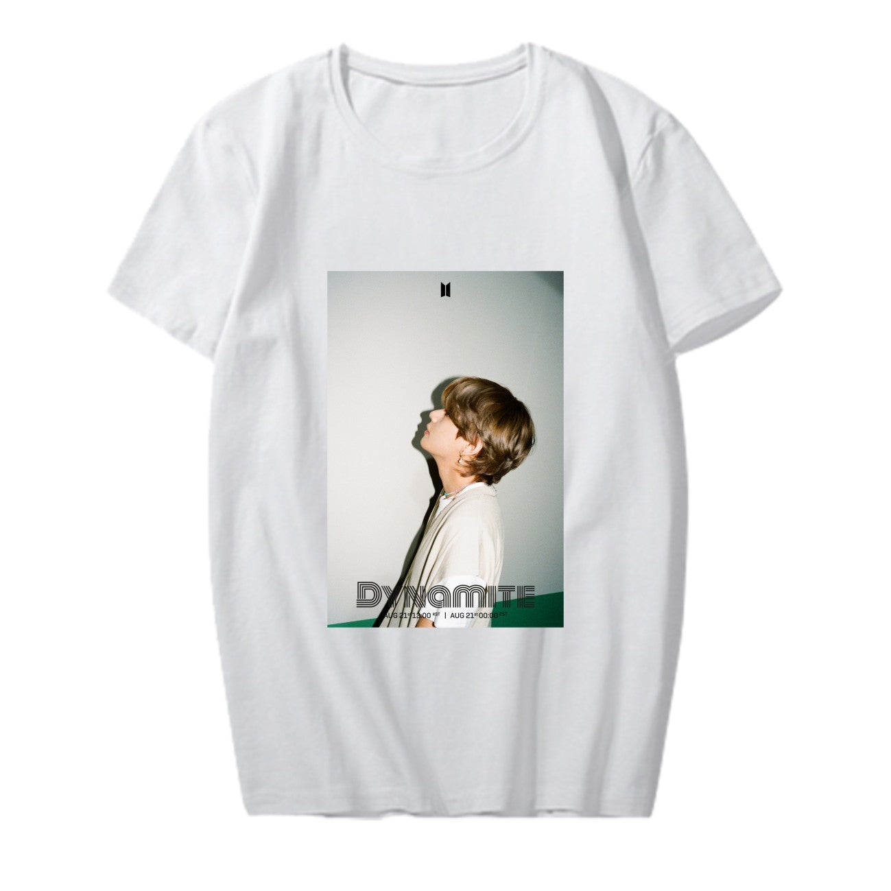 BTS New Album "Dynamite" Remix Teaser Photo Surrounding The Same Short-Sleeved T-Shirt for Women