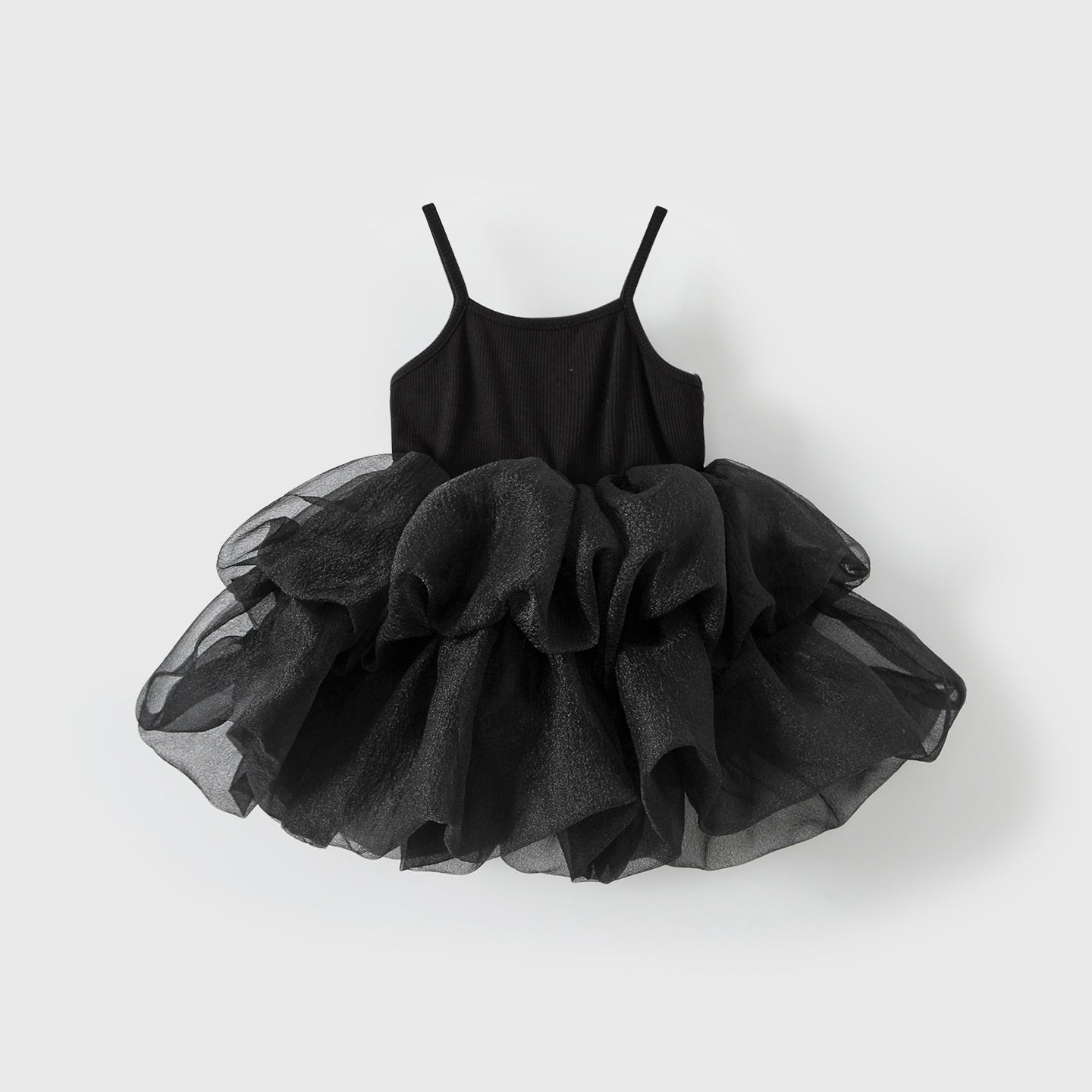 Sleeveless camisole puffy skirt