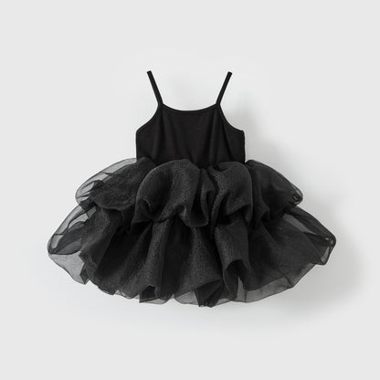 Sleeveless camisole puffy skirt