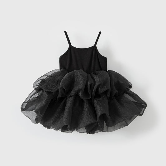 Sleeveless camisole puffy skirt