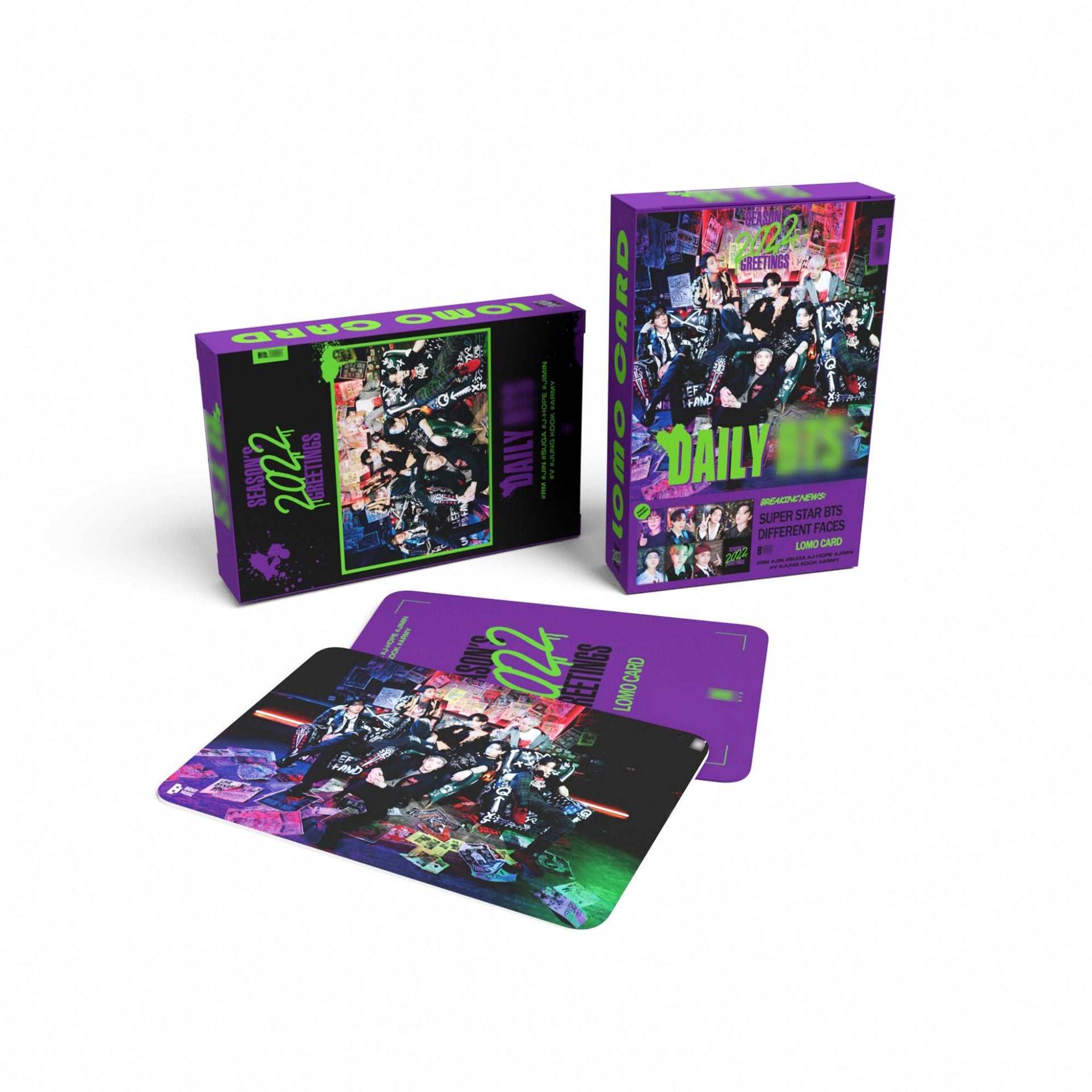 BTS lomo card SEASON'S GREETINGS collection photo card postcard 55 pieces