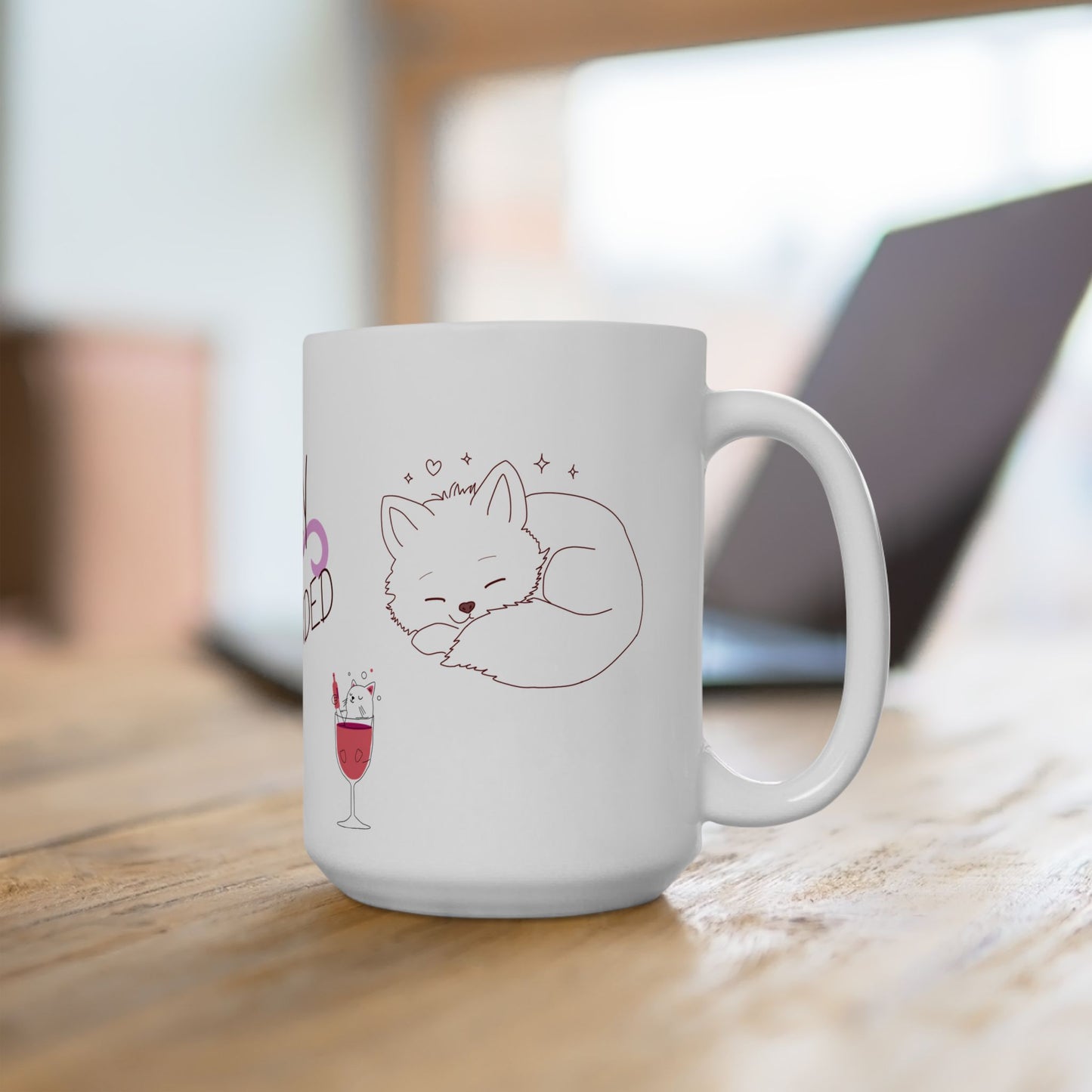 Stay Grounded  Cute Cat Ceramic Mug — Inspirational Coffee Cup with 'Stay Grounded' Design