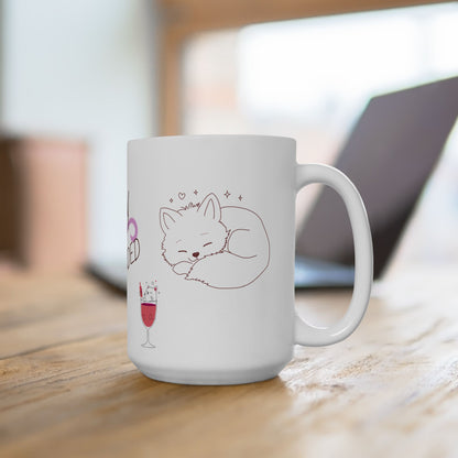 Stay Grounded  Cute Cat Ceramic Mug — Inspirational Coffee Cup with 'Stay Grounded' Design