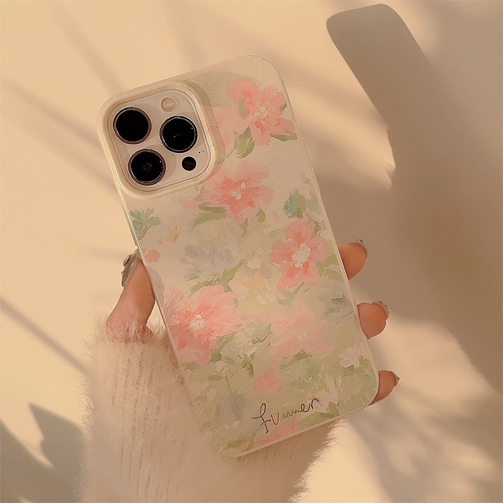 Coque iPhone 15 Peinture à l'Huile Jardin 14 Art 13Pro Silicone Max