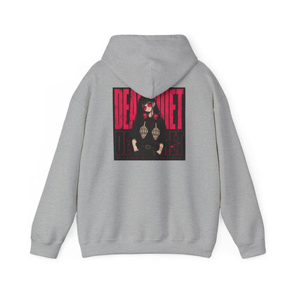 Darkwave Band Hoodie — 'Dead Quiet' Retro Goth Graphic Pullover