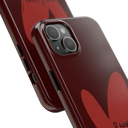 Hugs & Kisses Heart Tough Phone Case