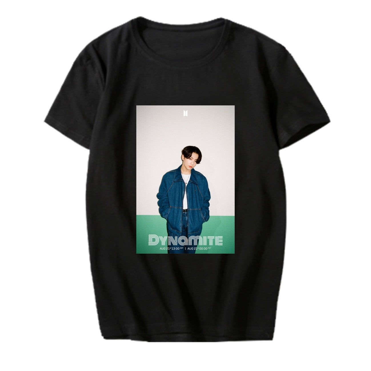 BTS New Album "Dynamite" Remix Teaser Photo Surrounding The Same Short-Sleeved T-Shirt for Women