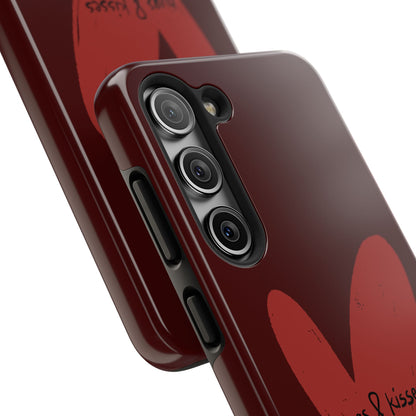 Hugs & Kisses Heart Tough Phone Case