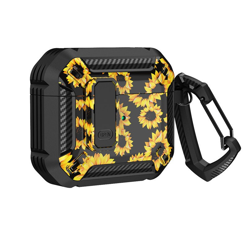 Applicable aux Airpods Pro d'Apple Étui de protection 3ème génération sans fil Bluetooth Camouflage Imprimé Étui de protection pour casque