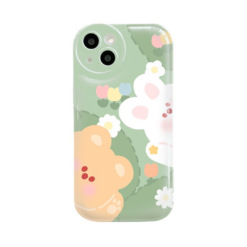 Étui de téléphone Ins pour iPhone 13 Apple 14pro 12 mignon 11 Air Cushion XS Plus