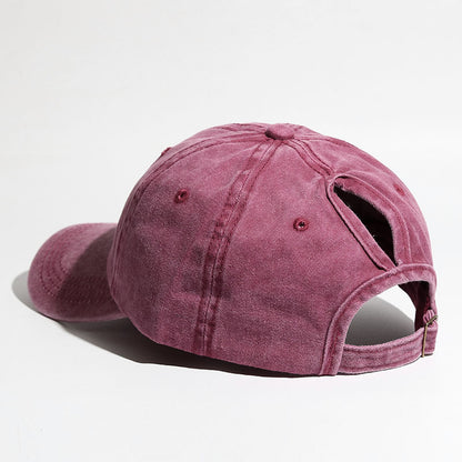 Curved Brim Snapback Hat for Women Outdoor Sports Sun Hat