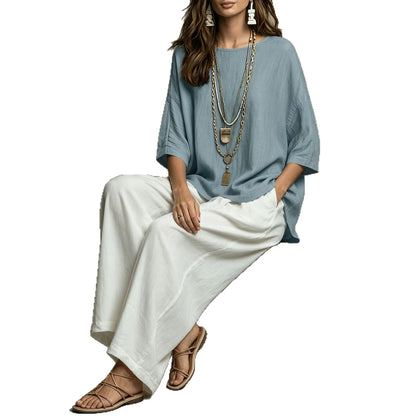 Bohemian Style Loose Elegant Set for Women Casual Vacation Outfit