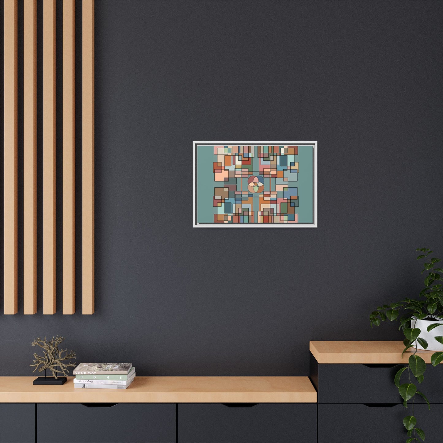 Matte Canvas, Framed (Multi-color)