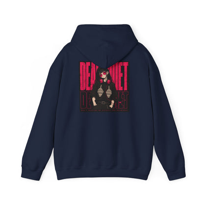 Darkwave Band Hoodie — 'Dead Quiet' Retro Goth Graphic Pullover