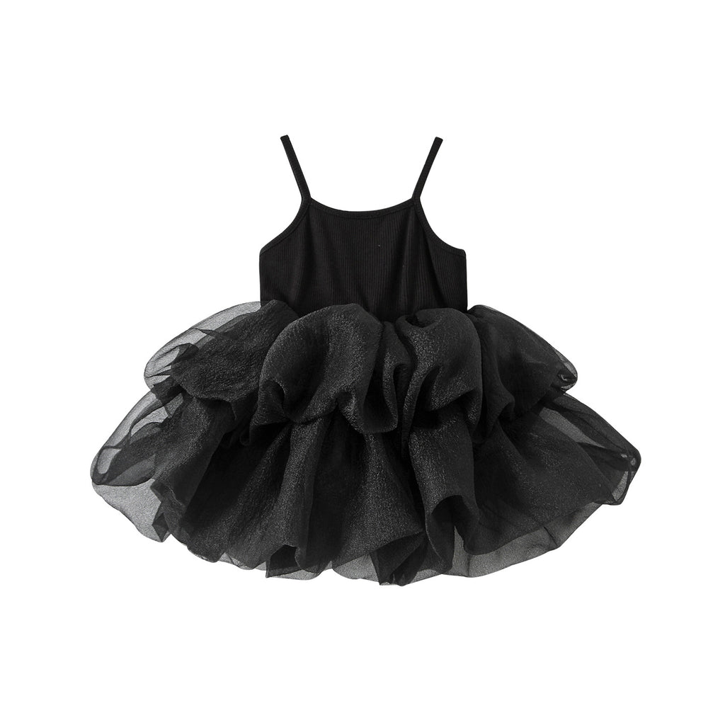 Sleeveless camisole puffy skirt