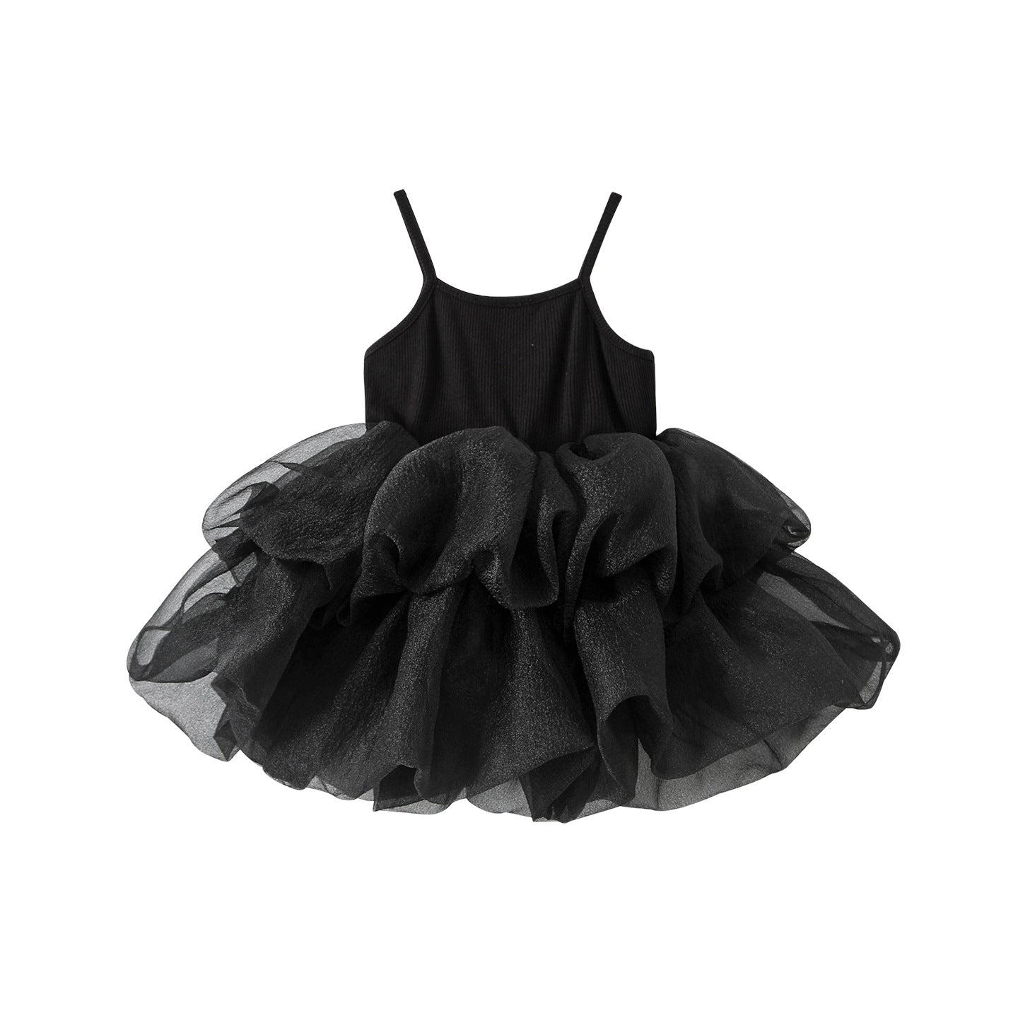 Sleeveless camisole puffy skirt