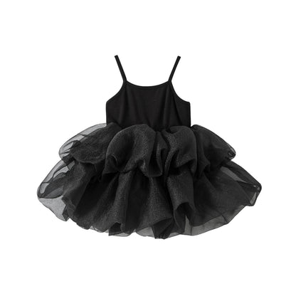 Sleeveless camisole puffy skirt